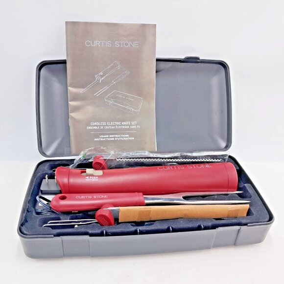 Curtis Stone Cordless Electric Carving Knife Set -Open Box - Picture 5 of 9